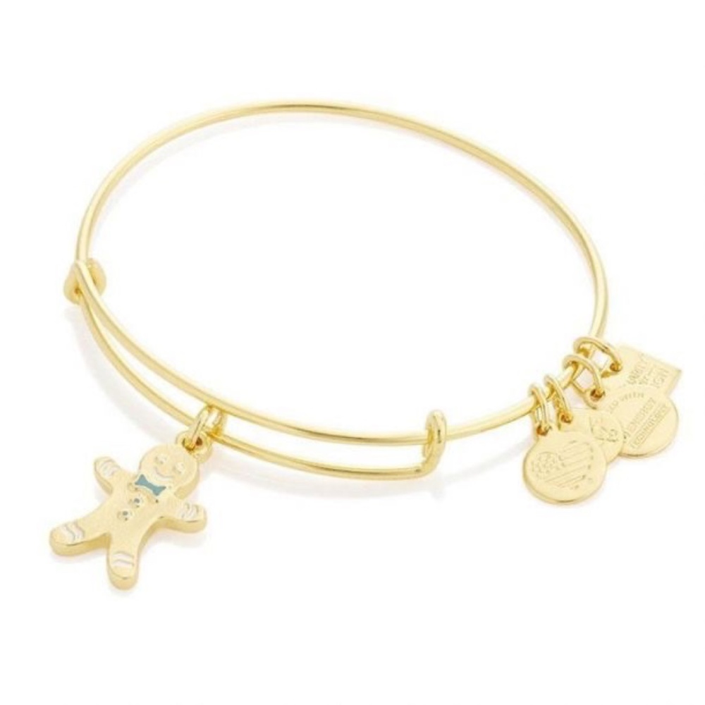 Alex and Ani Gingerbread Man Bangle Bracelet